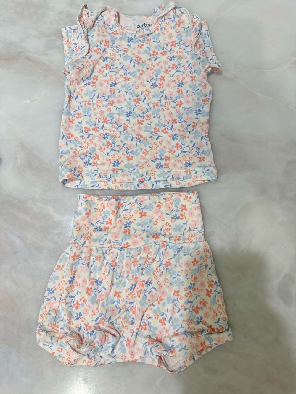 Carter's Child of Mine 2-Piece Floral Top and Shorts Set